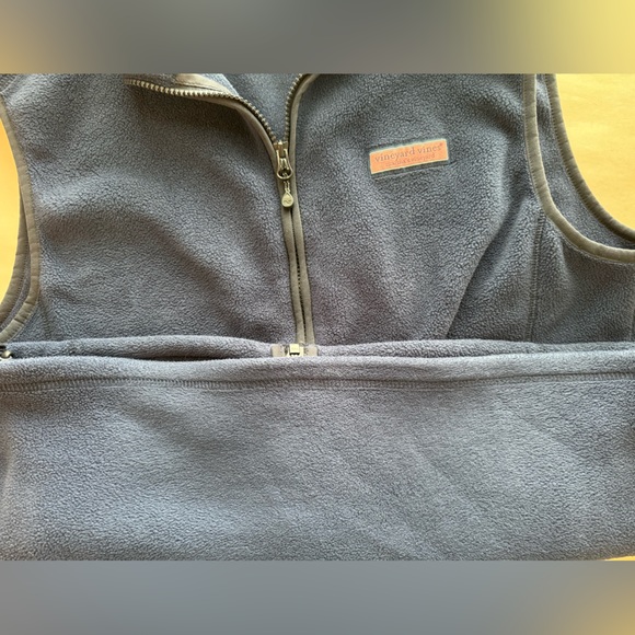 Vineyard Vines Men’s navy Medium Sweater Fleece Vest - Picture 13 of 15